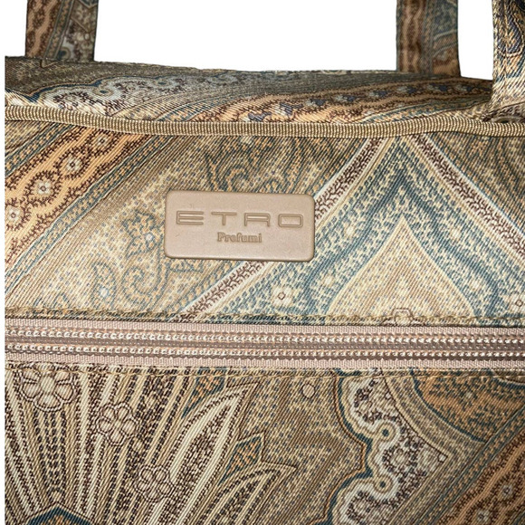 Etro Paisley Canvas Shoulder Bag - Picture 7 of 15